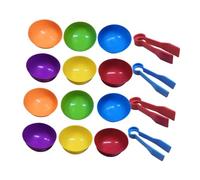 Toyvian 2 Set Giocattoli Educativi per Ordinamento e Ciotole Colorate con Apprendimento Intelligente per Sviluppare Coordinazione Mano Occhio e Memoria