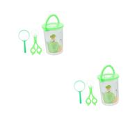 Toyvian 2 set Kit Osservazione Insetti per Barattolo Trasparente e Dingrandimento Educativo per Esplorazione Allaperto Materiale Durevole e Leggero per Studio Naturale