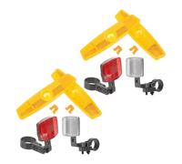 Toyvian 2 Set Set di Catarifrangenti per Bicicletta in Plastica Supporti, Riflettori per Raggi per Mountain Bike, Massima visibilità e Montaggio Versatile per Ciclismo Notturno
