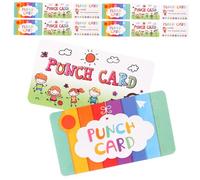 Toyvian 20 fogli Carte Ricompensa Perforate per Cartoon Piccole e Leggere Adatte per Scuola Asilo e Casa Carte Motivazionali Pratiche per Insegnanti e Genitori