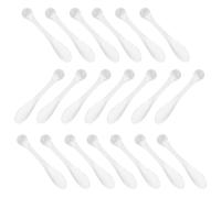 Toyvian 20 Pezzi Bastoncini Massaggio Oculare Trasparenti in Acrilico Cucchiai per Crema Viso e Maschera Strumenti Portatili per Cura Pelle Occhi e Viso per Viaggi e Uso Quotidiano