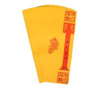 Toyvian 20 Pezzi Carta Gialla Simboli Taoisti Tradizionali per Riti e Altari, Accessori per Preghiere e Offerte agli Antenati in Pratico Formato per Bruciare