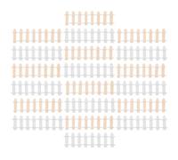 Toyvian 20 Pezzi Mini Recinzione in Legno Flessibile per Micro Paesaggi e Giardini Succulenti Mini Staccionata per Casa delle Bambole e Terrari Accessorio Creativo per Progetti DIY