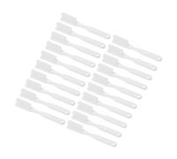 Toyvian 20 Pezzi Spazzolini da Denti a Dito Manico Corto Bianco, Mini Spazzolini da Denti Usa e Getta per Uso Carcerario e Reparti Psichiatrici, Spazzolino Piccolo per Igiene Orale Sicura