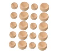 Toyvian 20 Pezzi Supporto Rotondo in Legno per Piante Aeree, Mini, da | Grana Naturale Beige, Design Rustico, per Decorazione Tavola e Scrivania