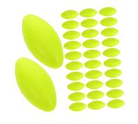 Toyvian 200 Galleggianti Ovali in Schiuma Alta Densità Indicatori Abboccata con Rinforzata per Mosca e Canna per Acque Dolci e Salate Set Accessori Galleggianti Gialli