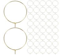 Toyvian 200 pezzi di segnabicchieri da 25 mm - Ciondoli in vetro per bevande, etichette identificative per bicchieri da festa, etichette per bicchieri da vino, decorazioni per bevande per feste