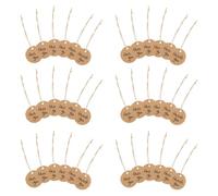Toyvian 200 Pezzi Etichette Fai da Te in Carta Kraft 4cm Fori Preforati e Spago per Bomboniere, Decorazioni Regalo e Segnaposto Artigianali