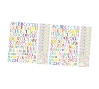 Toyvian 20fogli Adesivi e Colorati Impermeabili Per Decorazioni Te Scrapbooking e Su Superfici Lisce Per Compleanni e