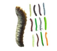 Toyvian 20pezzi Modelli Di Bruco Giocattoli Simulati Per Halloween Decorazioni Realistiche e Scherzi Per Stimola Creatività e Immaginazione Facile Da Trasportare e Conservare
