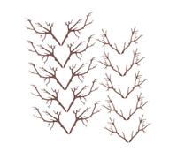 Toyvian 20pezzi Rami di Alberi Secchi Finti Artificiali Cercaietto di Corna Fai da Te Rami di Alberi Artificiali Mani di Ricambio per Pupazzo di Riempimento di Vasi