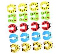 Toyvian 20pezzi Supporto Per Porta Protezione Dita Ragazza Materiale Resistente Antiscivolo Clip Porta Forma Animale Cartoni Casa Presa Fermaporta Sicuro Affidabile Saldamente Improvvisame