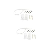 Toyvian 20sets Fissaggi Antiribaltamento Per Mobili Kit Di Sicurezza Per Cinghie Plastica Resistenti Protezione Per Armadi Mobile Tv Librerie e Comò Facile Installazione e Alta Stabilità
