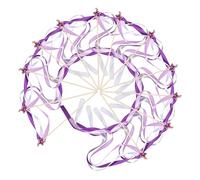 Toyvian 24 Bacchette Magiche da Principessa con Nastri Viola e Campanellini a Forma di Stella Bastoncini Leggeri per Matrimoni e Feste Decorazioni Interattive per Bambine e Celebrazioni