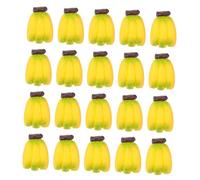 Toyvian 24 Mini Banane in Resina Modellini Frutta per Casa delle Decorazioni Tavolo Cucina Mini Banane Artificiale Realistiche per Scenografie Te