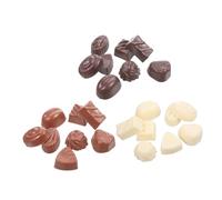 Toyvian 24 Pezzi Cioccolato Finto Simulazione Realistica in Pvc Decorazioni Cibo Finto Per Esposizione Simulazione Cioccolato Per Visual Merchandising e Fotografia Miniatura