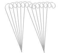 Toyvian 24 Pezzi Ganci da Giardiniere Metallo Supporti Resistente per Piante da Esterno Decorazioni per e Cortili