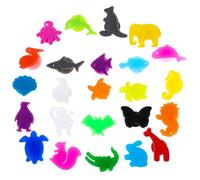 Toyvian 24 Pezzi Marcatori per Bicchieri in Silicone Alimentare Segnabicchiere Riutilizzabili con Animali Marini e Terrestri Colorati per Feste, Bar e Raduni