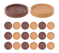 Toyvian 24 Pezzi Pedine da Gioco in Legno Rotonde per Dama Classica, Facili da Maneggiare, Componenti di Ricambio per Principianti e Durante Lezioni e Giochi da Tavolo