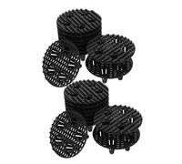 Toyvian 24 Pezzi Supporto Rotondo in Plastica Nera per Contenitori, Isolamento dall’Acqua in Sovrabbondanza e Ventilazione, per Piante e Fiori Indoor e Outdoor, Adatto a Principianti
