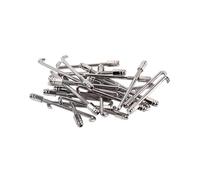 Toyvian 24pezzi Ganci Banjo Cromato Parti Standard Per Banjo Tradizionale Facili Da Installare e Regolabili Compatibili Con Strumenti Musicali Moderni e Vintage