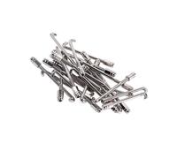 Toyvian 24pezzi Gancio Rotondo Per Banjo in Parti Standard Per Banjo Filettatura Adatto Vintage e Moderni Facile Da Usare e Trasportare