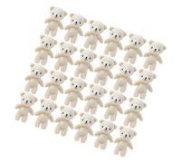 Toyvian 24pezzi Mini Orsacchiotto Peluche Portachiavi Da Morbido e Leggero Adatto Per Decorazioni e Regali Atmosfera Romantica e Per Ogni Occasione
