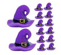Toyvian 25 Cappelli da Strega in Resina Decorazioni Halloween Micro per Casa delle Ornaments da Tavolo Fatati e Feste