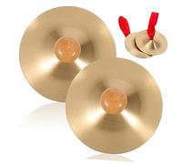 Toyvian 2paia Cymbali Da Dito Musicali Con Manici Legno Per Feste e Danze Strumento Percussivo