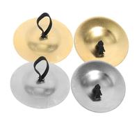 Toyvian 2paia Cymbals Per Danzatori Finger Cymbals Per Del Ventre e Strumento Facile Usarper e Festper