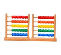 Toyvian 2pezzi Abaco Vintage Legno per Ragazzo Ragazza Strumento Didattico per Apprendimento Matematico Utile per Sviluppare Competenze di Calcolo e Apprezzare La Cultura Cinese