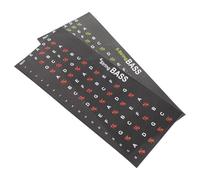 Toyvian 2pezzi Adesivi Per Fretboard Chitarra Stickers Note Per Tastiera Mappe Scale Per Principianti Facili Da Rimuovere e Applicare Per Apprendimento Autonomo