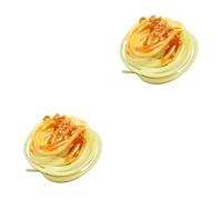 Toyvian 2pezzi Adornamento Simulato Spaghetti Per Desktop Decorazione Realistica Per Ristoranti e Casa Accessorio Per Fotografia e Educativo
