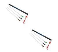 Toyvian 2pezzi Bacchetta Da Direttore Orchestra Professionale Con Manico Agata Imitazione Verde Accessorio Musicale Leggero e Maneggevole Per Direttori e Insegnanti Di Musica Confezione