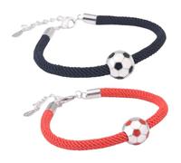 Toyvian 2Pezzi Braccialetti Calcio per Regolabili e Comfortevoli Accessori per Giocatori per Compleanni e Speciali