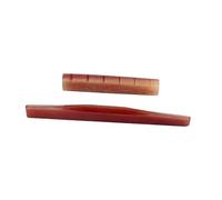 Toyvian 2pezzi Camel Bone Guitar Bridge Saddle e Nut Per Chitarra Folk Acustica Elettrica Accessori Osso Cammello Rosso Scuro Leggeri e Durevoli Facili Da Trasportare e Utilizzare