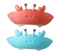 Toyvian 2pezzi Cappello Da Bagno Regolabile Silicone Per Ragazzo Ragazza Per Lavaggio Sicuro Dei e Protezione Degli Orecchi Durante La Doccia