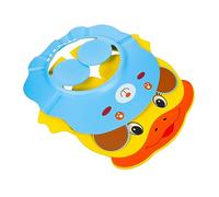 Toyvian 2pezzi Cappello Doccia Per Ragazzo Ragazza Regolabile Con Design Cartoon Da Anatra Gialla Orsetto Scudo Per Shampoo e Visiera Protettiva Per Bagno e Taglio Adatto Ragazzo Ragazza e
