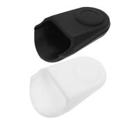 Toyvian 2pezzi Cappuccio Protettivo in Gomma per Bocchino per Sassofono Contralto e Clarinetto Confezione Bianco e Nero Protezione Antipolvere e Antiurto per Strumenti Fiato