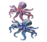 Toyvian 2pezzi Ciondolo Forma di Polpo in Decorazione da Parete Battuto Ciondolo Scena Decorazione da Appendere Parete