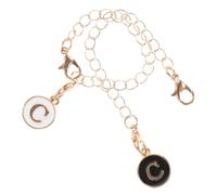 Toyvian 2pezzi Ciondolo Lettera Bicchiere Catena Decorativa Bottiglia d Acqua Portachiavi Multiuso Per Borsa Ciondolo Lettera Moda Dettagli Raffinati