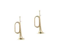 Toyvian 2pezzi Cornetta Rame Per Banda Scolastica Strumento Musicale Leggero Con Suono e Naturale Per Principianti e Amanti Della Musica Tradizionale