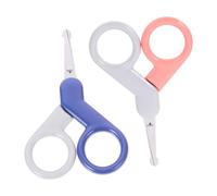 Toyvian 2pezzi Forbicine Per Ragazzo Ragazza Con Testa Rotonda Tagliaunghie Sicuro e Manicure Per Ragazzo Ragazza Strumenti Leggeri e Portatili Per La Delle Unghie Arancio