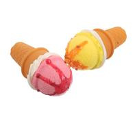 Toyvian 2pezzi Gelato Finto Realistico Modello di Cono di Cibo Finto Decorazioni per Dessert Finti Esposizione di Cibo Simulato Oggetti di Scena per Dessert Simulati