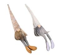 Toyvian 2pezzi Gnomi Natalizi Stoffa Per Decorazioni Da Tavolo Pupazzi Di Natale Con Cappello Ornamenti Festivi Per Casa e Ufficio