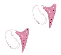 Toyvian 2pezzi Ocarina Professionale Per Principianti e Ragazzo Ragazza Strumento Musicale Leggero e Compatto Facile Da Suonare Suono Eccellente Colore Random Della