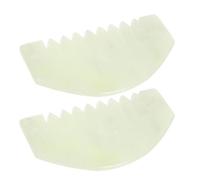 Toyvian 2pezzi Pettine Massaggiante per Cuoiocapelluto in Strumento Guasha per Raschiare Capelluto Spazzola per Capelli Massaggiante Portatile Adatto per Tutti i Tipi di Capelli