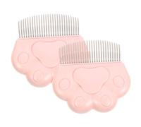 Toyvian 2pezzi Pettine Per Da Design Gatto Pettini Per Rimozione Dei Animali Domestici Realizzato in Abs e Acciaio Inossidabile