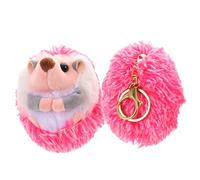 Toyvian 2pezzi Portachiavi Forma Di Riccio Peluche Da Decorazioni Carine Per Chiavi e Borse Accessori Per Regali Di Compleanno e Occasioni Speciali