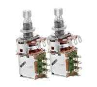 Toyvian 2pezzi Potenziometro Audio Per Chitarra Elettrica e Basso Volume e Tonalità Interruttore Split Shaft Per Musica Elettrica Compatibile Con Strumenti Musicali Vari